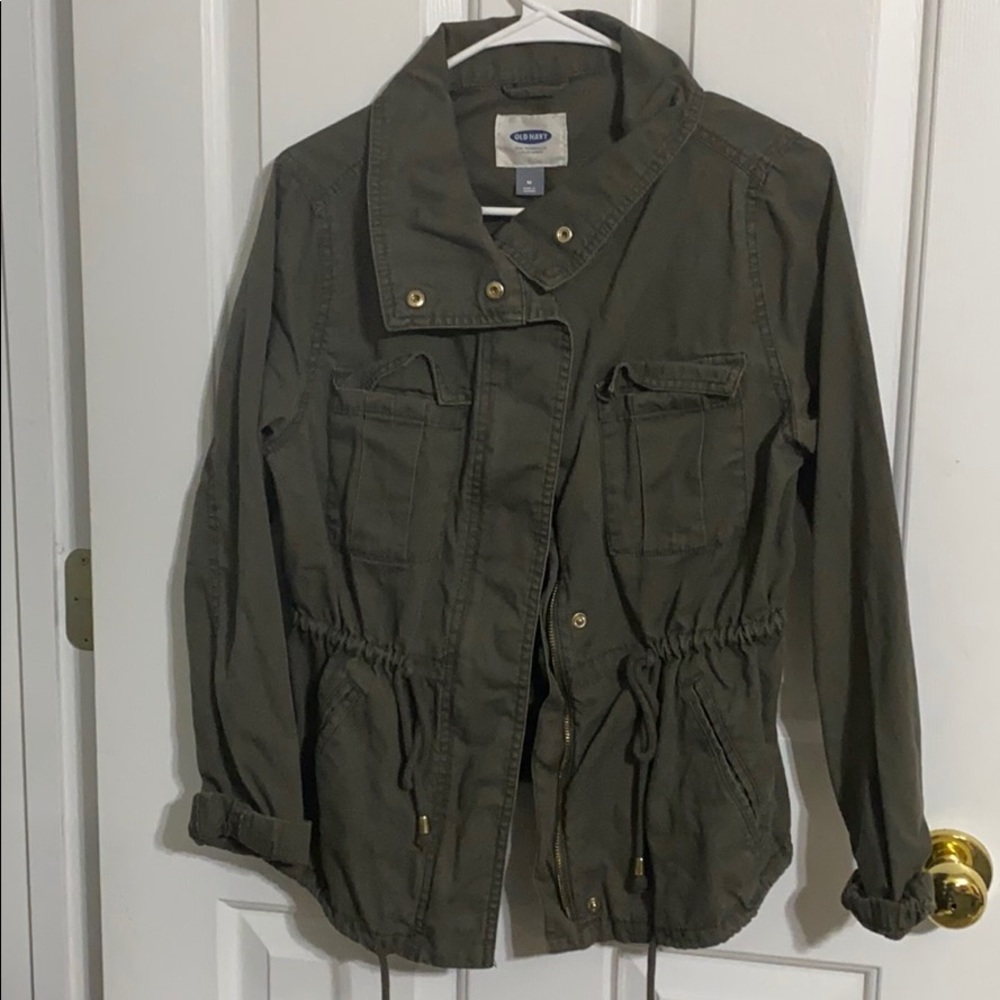 Army Green Cargo Jacket